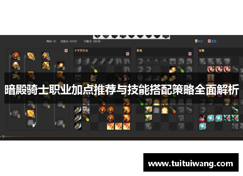 暗殿骑士职业加点推荐与技能搭配策略全面解析